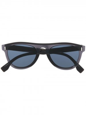 Солнцезащитные очки трапециевидной формы Fendi Eyewear. Цвет: серый