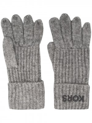 Трикотажные перчатки Michael Kors. Цвет: серый