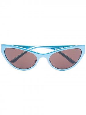 Солнцезащитные очки в оправе кошачий глаз Balenciaga Eyewear. Цвет: синий