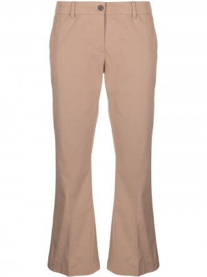 Укороченные расклешенные брюки Alberto Biani. Цвет: нейтральные цвета