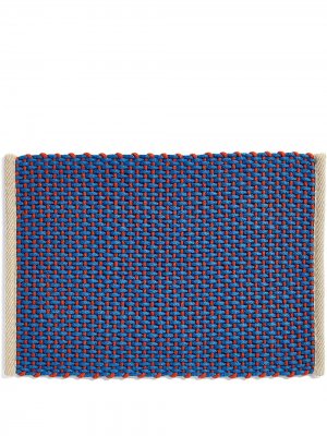 Плетеный придверный коврик Hay. Цвет: синий