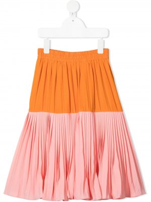 Плиссированная юбка Molo. Цвет: оранжевый