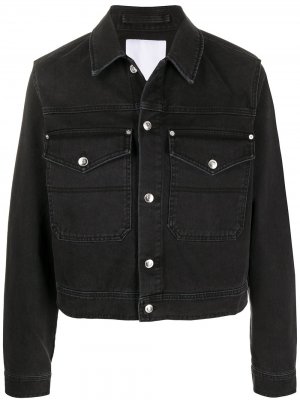 Джинсовая куртка с нашивкой-логотипом Kenzo. Цвет: черный