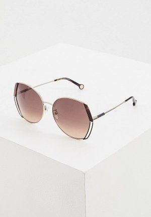 Очки солнцезащитные Carolina Herrera. Цвет: золотой