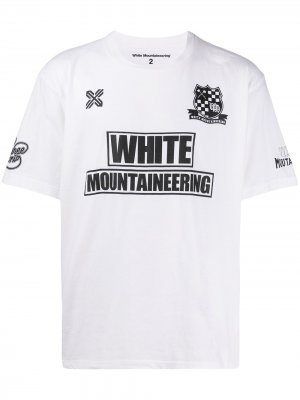 Футболка WM Football White Mountaineering. Цвет: белый