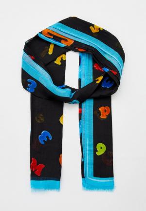 Палантин Moschino. Цвет: черный