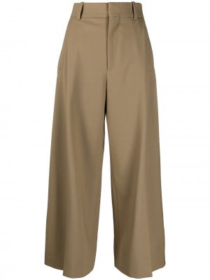 Укороченные брюки Chloé. Цвет: коричневый