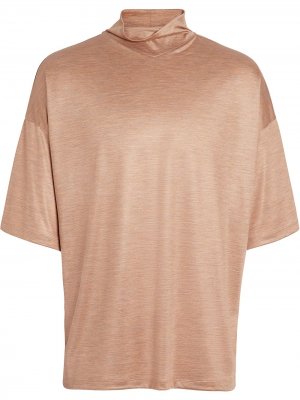 Рубашка с воротником-воронкой Ermenegildo Zegna. Цвет: розовый
