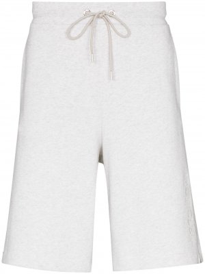 Спортивные шорты с кулиской Moncler. Цвет: серый