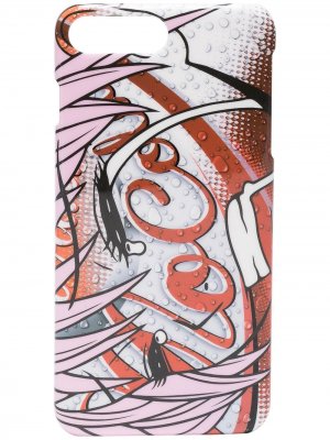 Чехол для iPhone 8+ с принтом Mo Cola Moschino. Цвет: красный