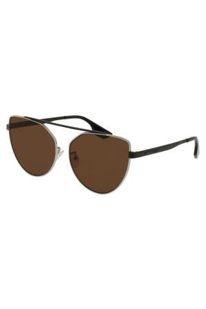Солнцезащитные очки McQ Alexander McQueen. Цвет: коричневый