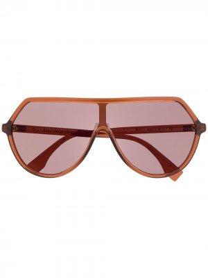 Солнцезащитные очки 09Q/0L Fendi Eyewear. Цвет: коричневый
