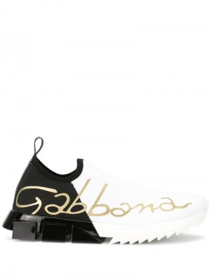 Слипоны Sorrento Dolce & Gabbana. Цвет: белый