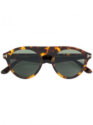 Солнцезащитные очки Christopher 02 Tom Ford Eyewear. Цвет: коричневый