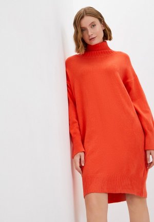 Платье UnicoModa. Цвет: оранжевый