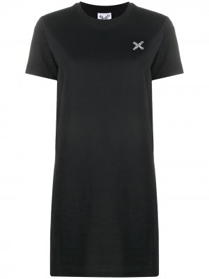 Платье-футболка с логотипом Kenzo. Цвет: черный
