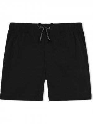 Плавки-шорты с кулиской Dolce & Gabbana Kids. Цвет: черный