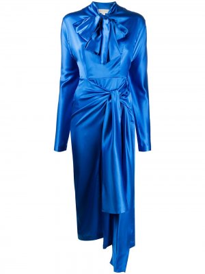 Платье-саронг с длинными рукавами Materiel. Цвет: синий