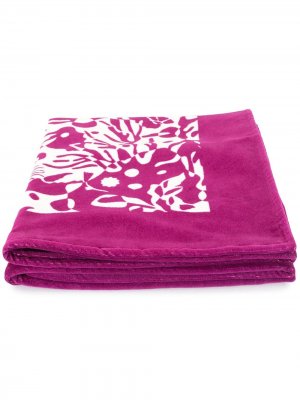 Пляжное полотенце с принтом Eres. Цвет: фиолетовый