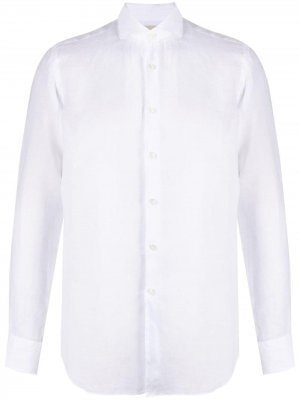 Рубашка с воротником Xacus. Цвет: белый