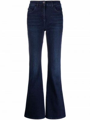 Расклешенные джинсы с завышенной талией Patrizia Pepe. Цвет: синий