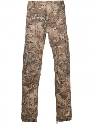 Прямые брюки с камуфляжным принтом Carhartt WIP. Цвет: нейтральные цвета