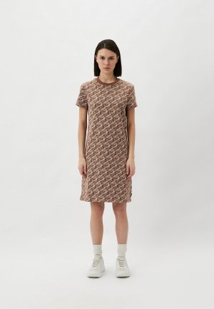 Платье EA7. Цвет: коричневый