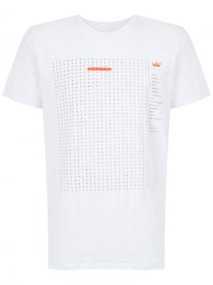 Puzzle print T-shirt Osklen. Цвет: белый