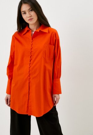 Блуза Moki. Цвет: оранжевый