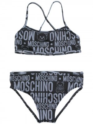 Бикини с логотипом Moschino Kids. Цвет: черный