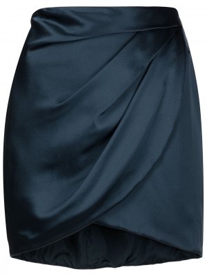 Драпированная юбка мини Michelle Mason. Цвет: синий