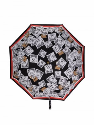 Зонт с принтом  Couture Moschino. Цвет: черный