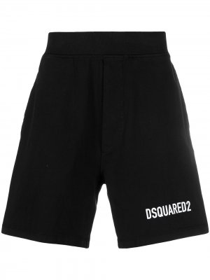 Спортивные шорты с логотипом Dsquared2. Цвет: черный