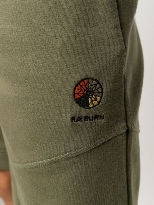 Спортивные шорты с вышивкой Raeburn. Цвет: зеленый