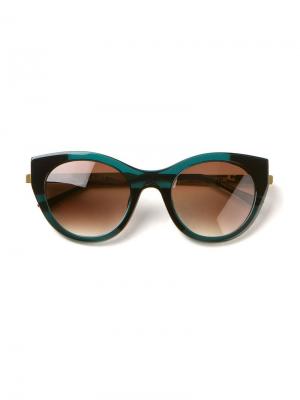 Солнцезащитные очки Sobriety Thierry Lasry. Цвет: зелёный