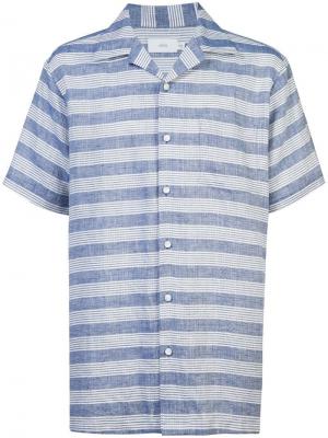 Рубашка шамбре в полоску Vacation Onia. Цвет: синий