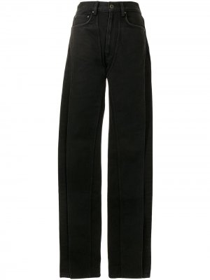 Прямые джинсы с завышенной талией Y/Project. Цвет: черный