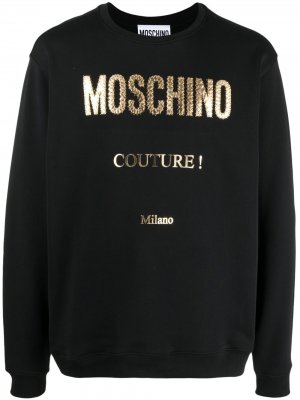 Толстовка с логотипом Moschino. Цвет: черный