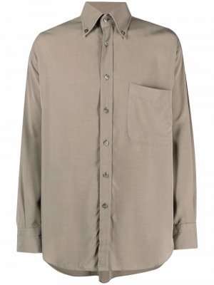Рубашка оверсайз с длинными рукавами TOM FORD. Цвет: нейтральные цвета