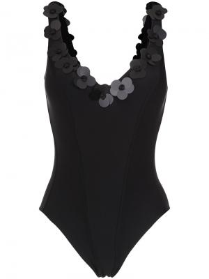 Embellished swimsuit Amir Slama. Цвет: черный