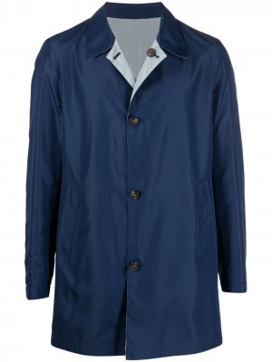 Двусторонняя однобортная куртка Corneliani. Цвет: синий