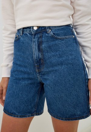 Шорты джинсовые Zarina. Цвет: синий