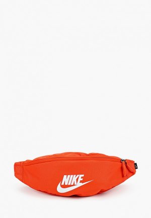 Сумка поясная Nike. Цвет: оранжевый