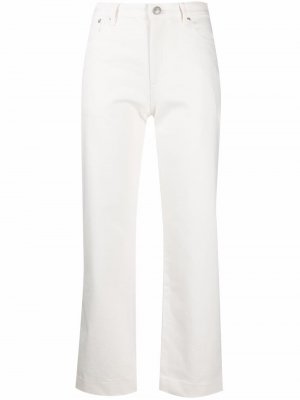 Укороченные расклешенные джинсы A.P.C.. Цвет: белый