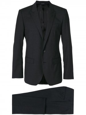 Приталенный деловой костюм Dolce & Gabbana. Цвет: серый
