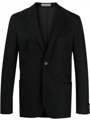 Однобортный пиджак Corneliani. Цвет: черный