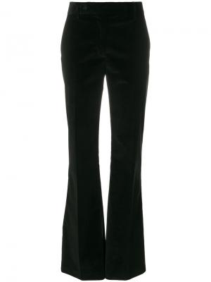 Расклешенные бархатные брюки Prada. Цвет: чёрный