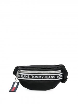 Поясная сумка с логотипом Tommy Jeans. Цвет: черный