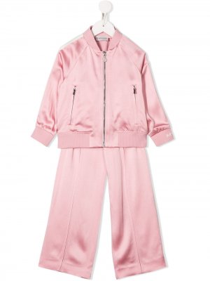 Спортивные костюм с курткой на молнии Moncler Enfant. Цвет: розовый