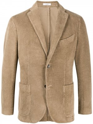 Однобортный вельветовый пиджак Boglioli. Цвет: нейтральные цвета